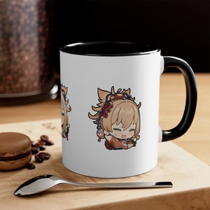 Yoimiya Genshin Impact Accent Coffee Mug, 11oz Cups Mugs Cup Gift For Gamer Gifts Game Anime Fanart Fan Birthday Valentine's Christmas