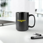 Load image into Gallery viewer, Helldivers 2 Logo Black Mug (11oz, 15oz) Gift For Him Gift For Her Gamer Game Gift Cup Funny Logo
