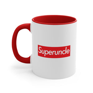 Superuncle Accent Coffee Mug, 11oz super Inspired Funny Uncle Uncles Appreciation Gift For Relative Thank You Thankful Birthday Christmas