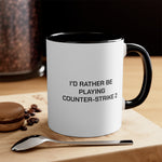 Load image into Gallery viewer, Counter-Strike 2 I&#39;d Rather Be Playing Coffee Mug, 11oz CS GO Counterstrike Cups Mugs Cup Gamer Gift For Him Her Game Cup Cups Mugs Birthday Christmas Valentine&#39;s Anniversary Gifts
