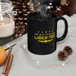 Load image into Gallery viewer, Helldivers 2 Liber-tea Black Mug (11oz, 15oz) How Bout A Nice Cup Of Liber-tea Helldivers Gift Mugs Cups Funny Puns Comedy Joke Gift
