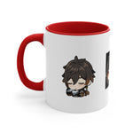 Load image into Gallery viewer, Zhong Li Genshin Impact Accent Coffee Mug, 11oz Cups Mugs Cup Gift For Gamer Gifts Game Anime Fanart Fan Birthday Valentine&#39;s Christmas
