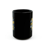 Load image into Gallery viewer, May The Fifties Be With You Black Mug (11oz, 15oz) Star Themed Galactic Galaxy Space 50 50s Birthday Christmas Valentine&#39;s Gift Cup Nostalgia Nostalgic
