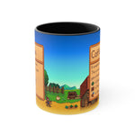 Load image into Gallery viewer, Stardew Valley Accent Coffee Mug, Stardew Valley Gift, Valley Coffee Mug, Stardew Valley Game, Stardew Valley Cup, Stardew Mug, Video Game Mug, Gamer Mug
