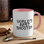 Load image into Gallery viewer, World&#39;s Best Shooter Accent Coffee Mug, 11oz
