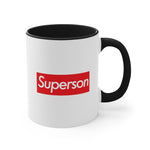 Load image into Gallery viewer, Superson Accent Coffee Mug, 11oz super Inspired Funny Child Children Appreciation Gift For Sons Son Thank You Thankful Birthday Christmas
