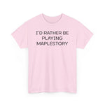 Load image into Gallery viewer, Maplestory I&#39;d Rather Be Playing Unisex Heavy Cotton Tee Gamer Gift For Him Her Game Cup Cups Mugs Birthday Christmas Valentine&#39;s Anniversary Gifts
