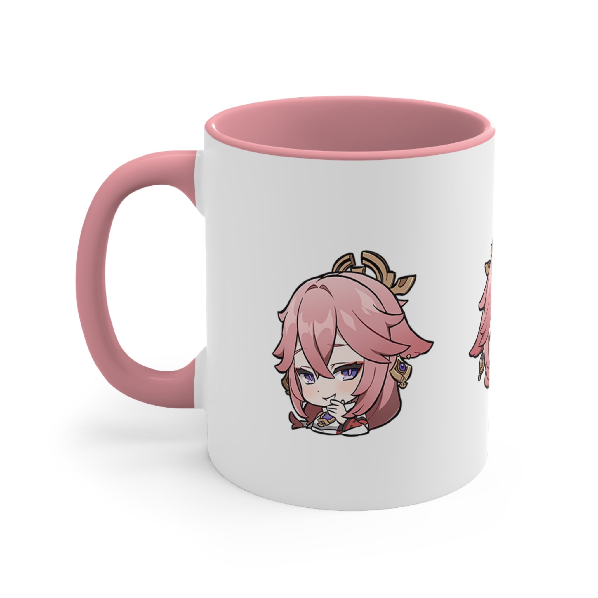 Yae Miko Genshin Impact Accent Coffee Mug, 11oz Cups Mugs Cup Gift For Gamer Gifts Game Anime Fanart Fan Birthday Valentine's Christmas