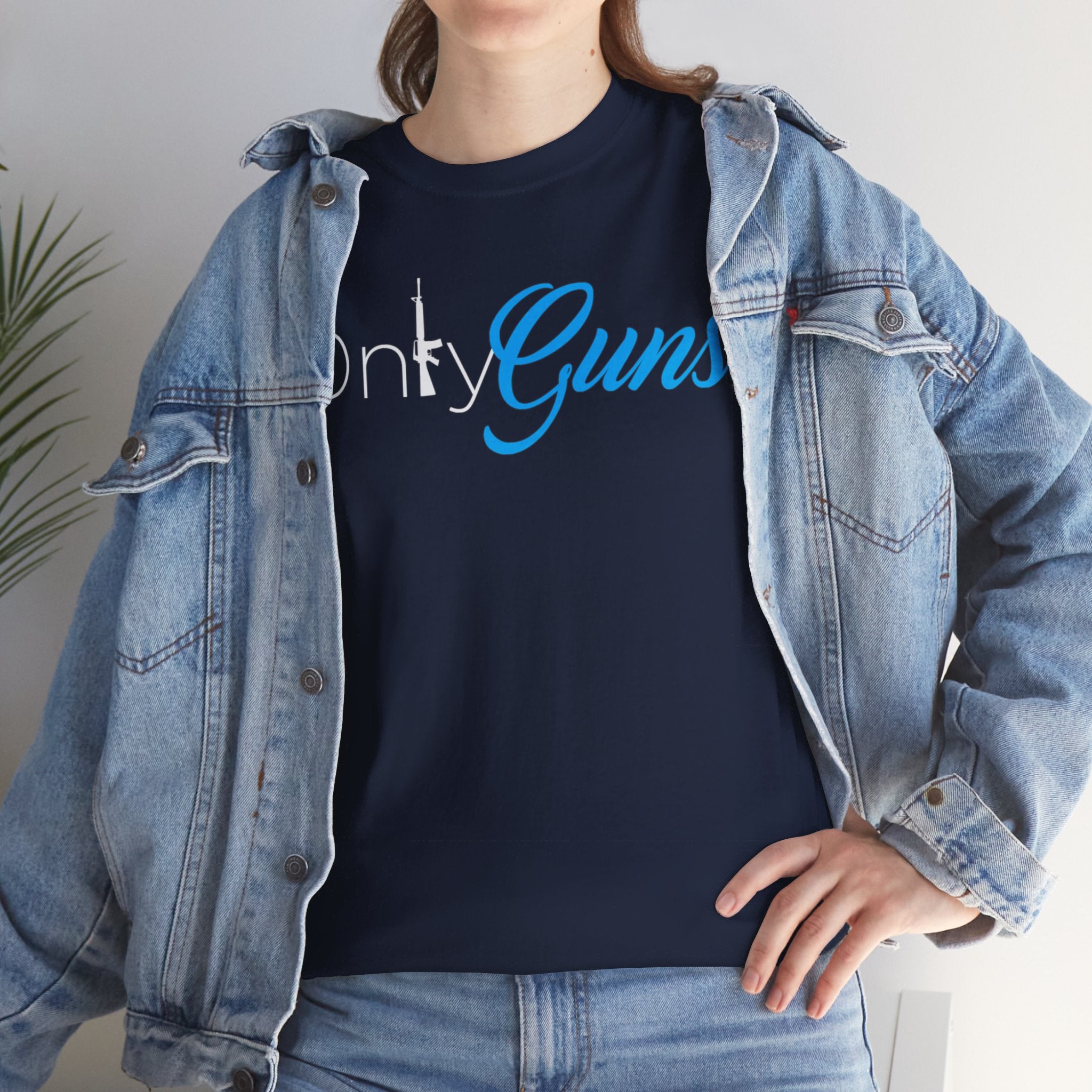 Onlyguns V2 Onlyfans Inspired Funny Unisex Heavy Cotton Tee