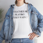 Load image into Gallery viewer, Guild Wars 2 I&#39;d Rather Be Playing Unisex Heavy Cotton Tee Shirt Tshirt T-shirt Gamer Gift For Him Her Game Cup Cups Mugs Birthday Christmas Valentine&#39;s Anniversary Gifts
