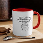 Load image into Gallery viewer, Genshin Impact Funny Coffee Mug, 11oz I Might Look Like I&#39;m Thinking Humor Humor Joke Gift For HIm Gamer Birthday Christmas Valentine&#39;s Cup
