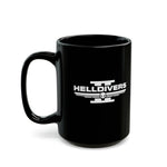 Load image into Gallery viewer, Helldivers 2 White Logo Black Mug (11oz, 15oz) Gift For Him Gift For Her Gamer Cup Game Birthday Christmas Gift
