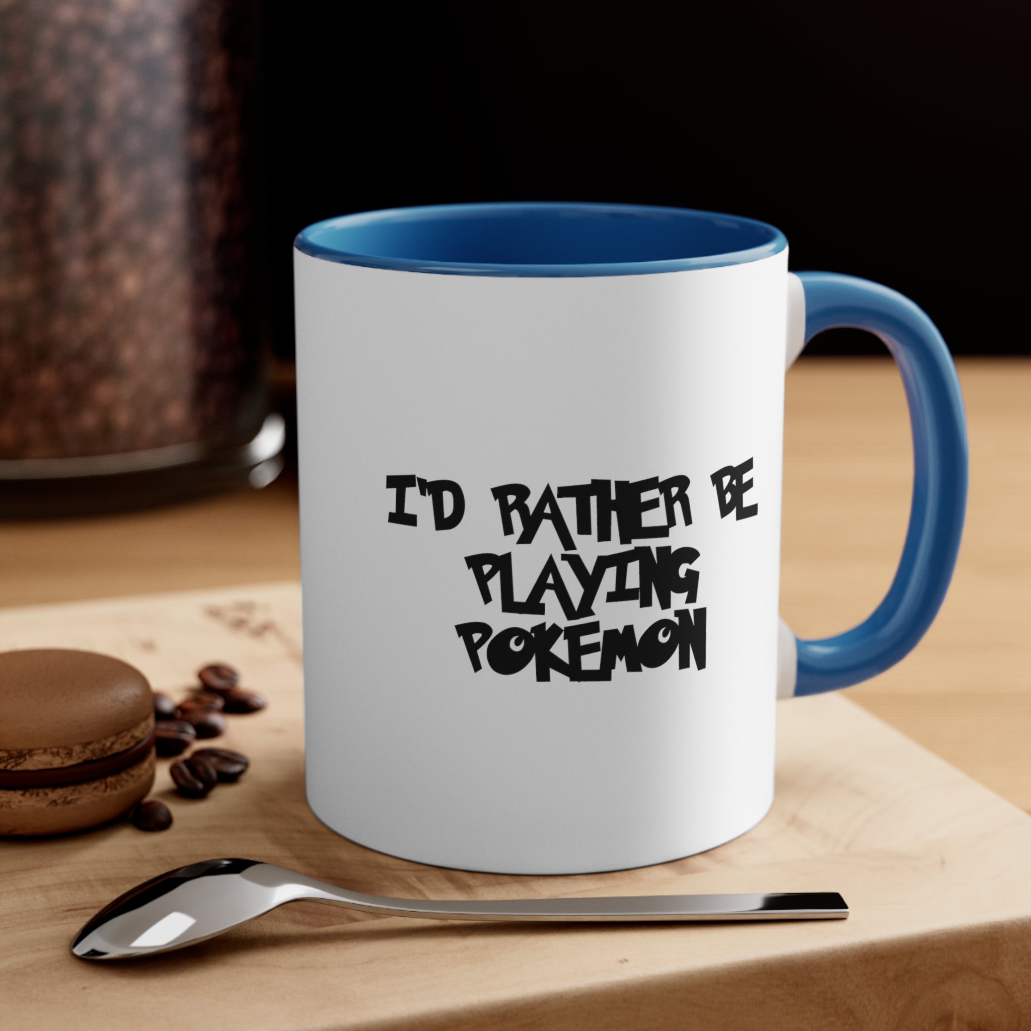 Poke mon I'd Rather Be Playing Coffee Mug, 11oz Shirt Tshirt T-shirt Gamer Gift For Him Her Game Cup Cups Mugs Birthday Christmas Valentine's Anniversary Gifts