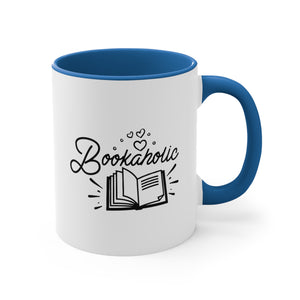 Bookaholic Funny Coffee Mug, 11oz Bookworm Book Worm Book Reader Joke Humour Humor Birthday Christmas Valentine's Gift Cup