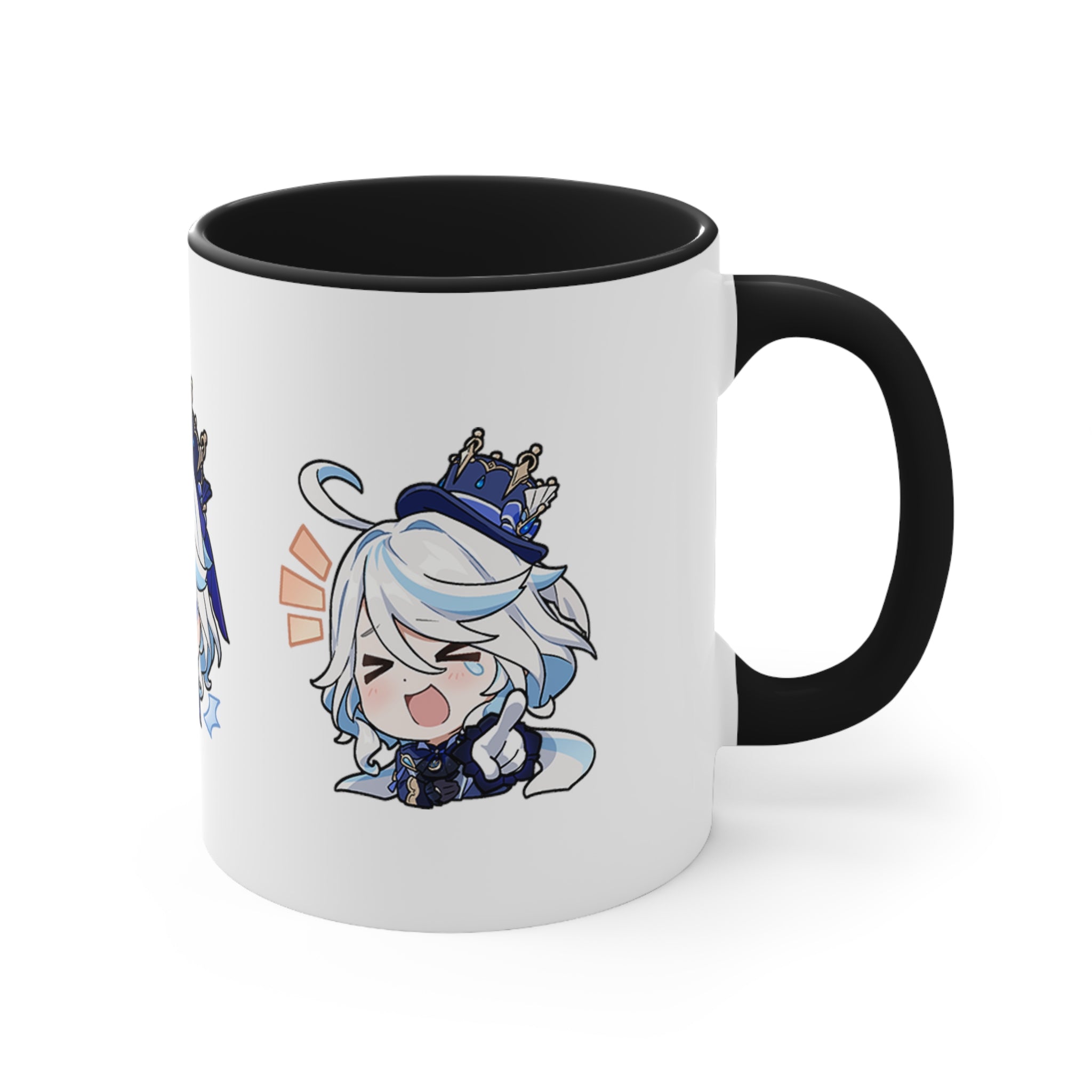 Furina Genshin Impact Accent Coffee Mug, 11oz Cups Mugs Cup Gift For Gamer Gifts Game Anime Fanart Fan Birthday Valentine's Christmas