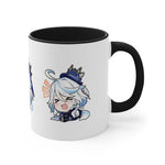 Load image into Gallery viewer, Furina Genshin Impact Accent Coffee Mug, 11oz Cups Mugs Cup Gift For Gamer Gifts Game Anime Fanart Fan Birthday Valentine&#39;s Christmas
