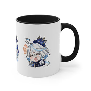 Furina Genshin Impact Accent Coffee Mug, 11oz Cups Mugs Cup Gift For Gamer Gifts Game Anime Fanart Fan Birthday Valentine's Christmas