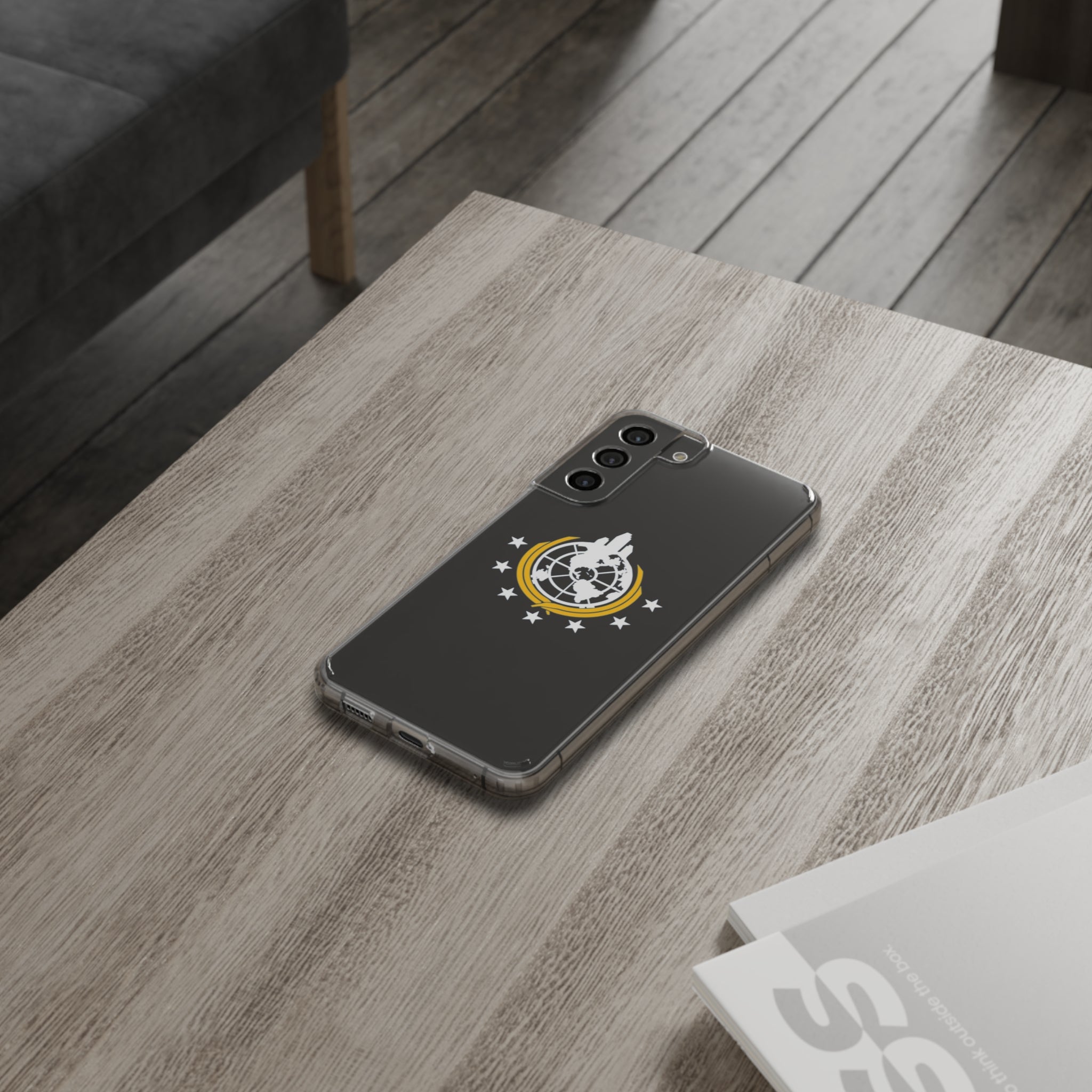 Helldivers 2 Superearth Phone Clear Cases Helldiver Funny Cute Cool Gift For Gamer Game Him Her Logo Birthday Gifts Mobile Case