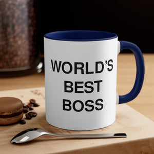 The Office World's Best Boss Accent Coffee Mug, 11oz