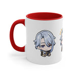 Load image into Gallery viewer, Ayato Genshin Impact Accent Coffee Mug, 11oz Cups Mugs Cup Gift For Gamer Gifts Game Anime Fanart Fan Birthday Valentine&#39;s Christmas
