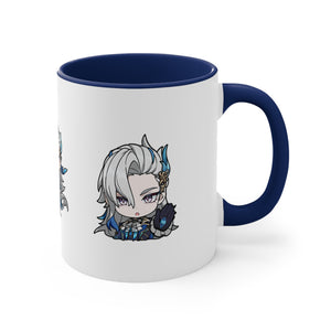 Neuvillette Genshin Impact Accent Coffee Mug, 11oz  Cups Mugs Cup Gift For Gamer Gifts Game Anime Fanart Fan Birthday Valentine's Christmas