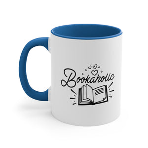 Bookaholic Funny Coffee Mug, 11oz Bookworm Book Worm Book Reader Joke Humour Humor Birthday Christmas Valentine's Gift Cup