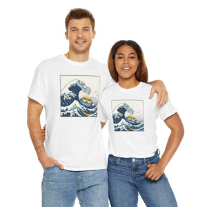 The Great Duck Off Kanagawa Wave T-shirt Unisex Heavy Cotton Tee Gift For Him Gift For Her Cute Japanese Couple Shirt Tshirt