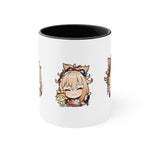 Load image into Gallery viewer, Yoimiya Genshin Impact Accent Coffee Mug, 11oz Cups Mugs Cup Gift For Gamer Gifts Game Anime Fanart Fan Birthday Valentine&#39;s Christmas
