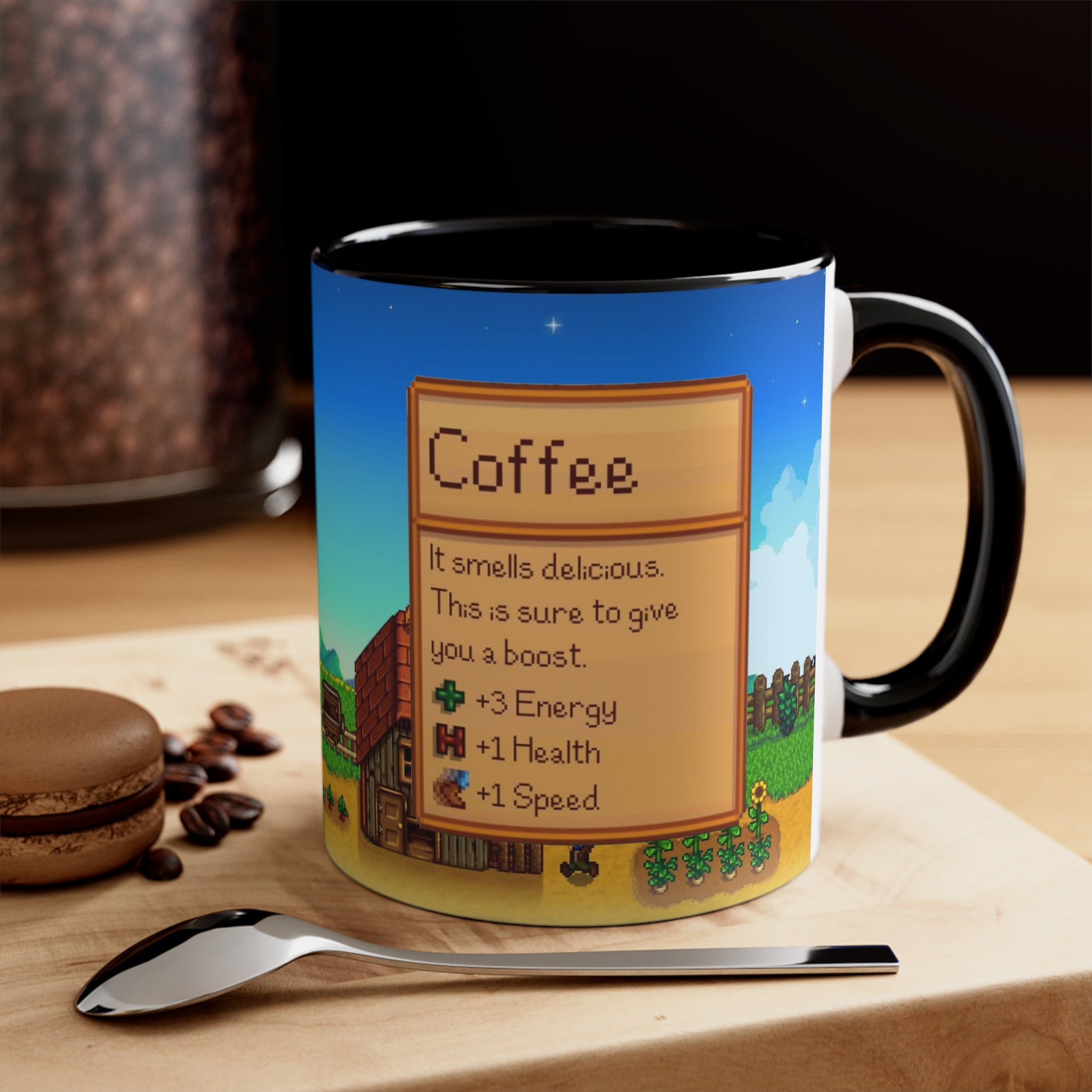 Stardew Valley Accent Coffee Mug, Stardew Valley Gift, Valley Coffee Mug, Stardew Valley Game, Stardew Valley Cup, Stardew Mug, Video Game Mug, Gamer Mug