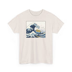 Load image into Gallery viewer, The Great Duck Off Kanagawa Wave T-shirt Unisex Heavy Cotton Tee Gift For Him Gift For Her Cute Japanese Couple Shirt Tshirt
