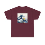 Load image into Gallery viewer, The Great Duck Off Kanagawa Wave T-shirt Unisex Heavy Cotton Tee Gift For Him Gift For Her Cute Japanese Couple Shirt Tshirt
