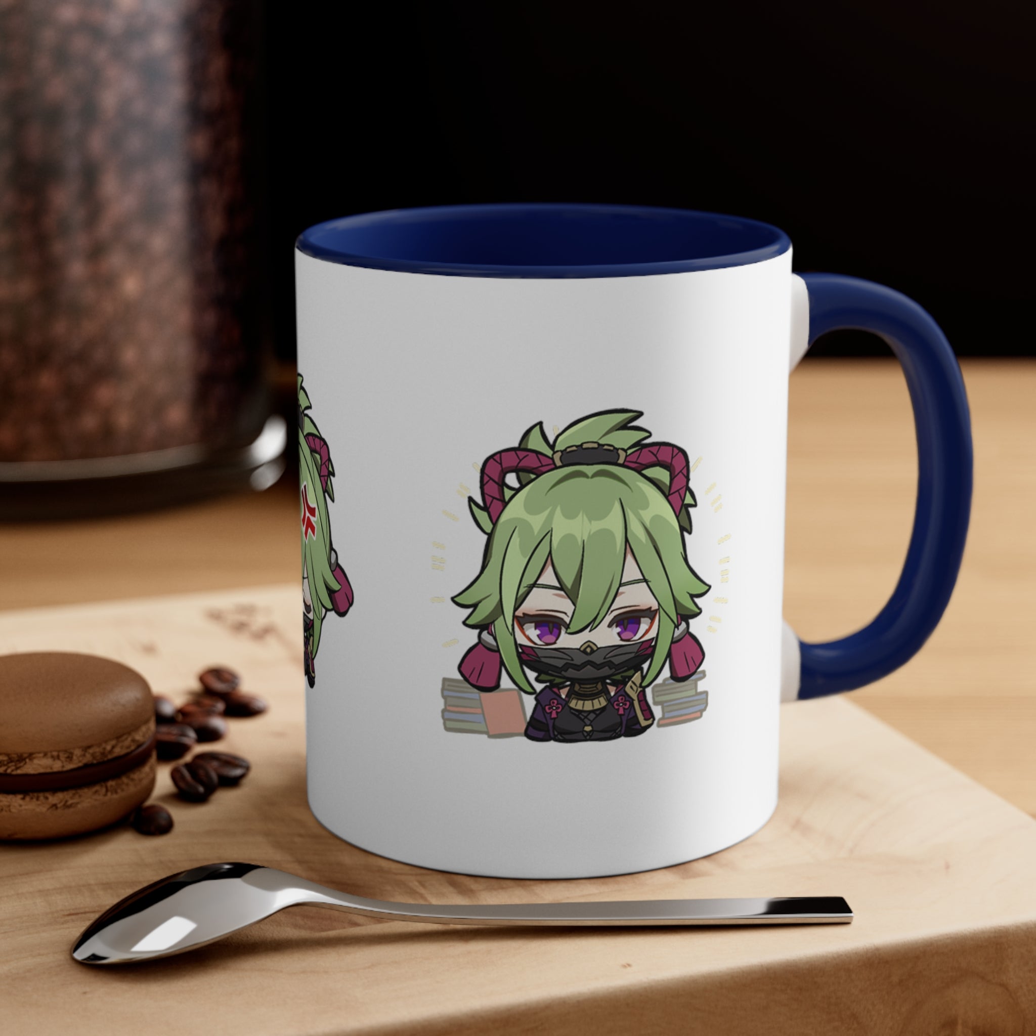 Kuki Genshin Impact Accent Coffee Mug, 11oz Cups Mugs Cup Gift For Gamer Gifts Game Anime Fanart Fan Birthday Valentine's Christmas