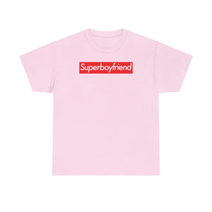 Superboyfriend Unisex Heavy Cotton Tee T-shirt Shirt super Inspired Funny Boyfriend Appreciation Gift For Boyfriends BF Thank You Thankful Lover Love Birthday Christmas
