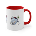 Load image into Gallery viewer, Ganyu Genshin Impact Accent Coffee Mug, 11oz Cups Mugs Cup Gift For Gamer Gifts Game Anime Fanart Fan Birthday Valentine&#39;s Christmas
