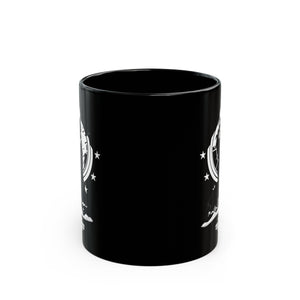 Helldivers 2 Black Mug (11oz, 15oz) Black & White Artistic Art Poster Design Minimalistic Gift Gamer Game Fanart Abstract Graphic Democracy Liberty Birthday Christmas