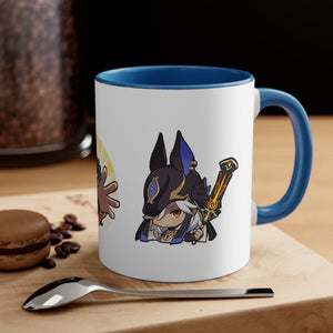 Cyno Genshin Impact Accent Coffee Mug, 11oz Cups Mugs Cup Gift For Gamer Gifts Game Anime Fanart Fan Birthday Valentine's Christmas