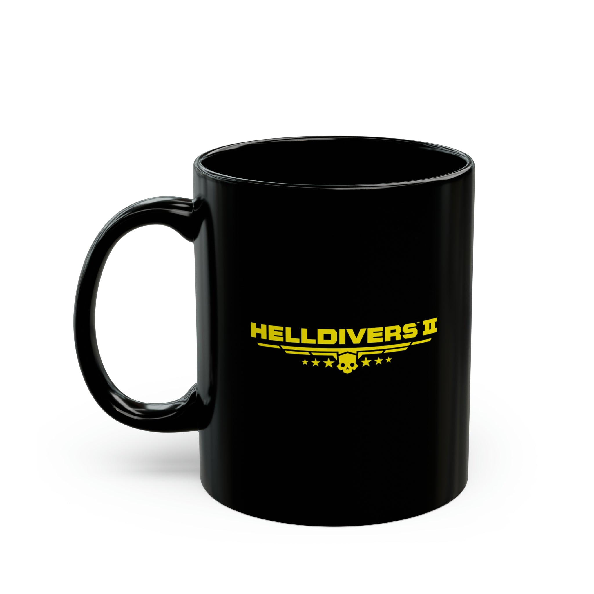 Helldivers 2 Logo Black Mug (11oz, 15oz) Gift For Him Gift For Her Gamer Game Gift Cup Funny Logo