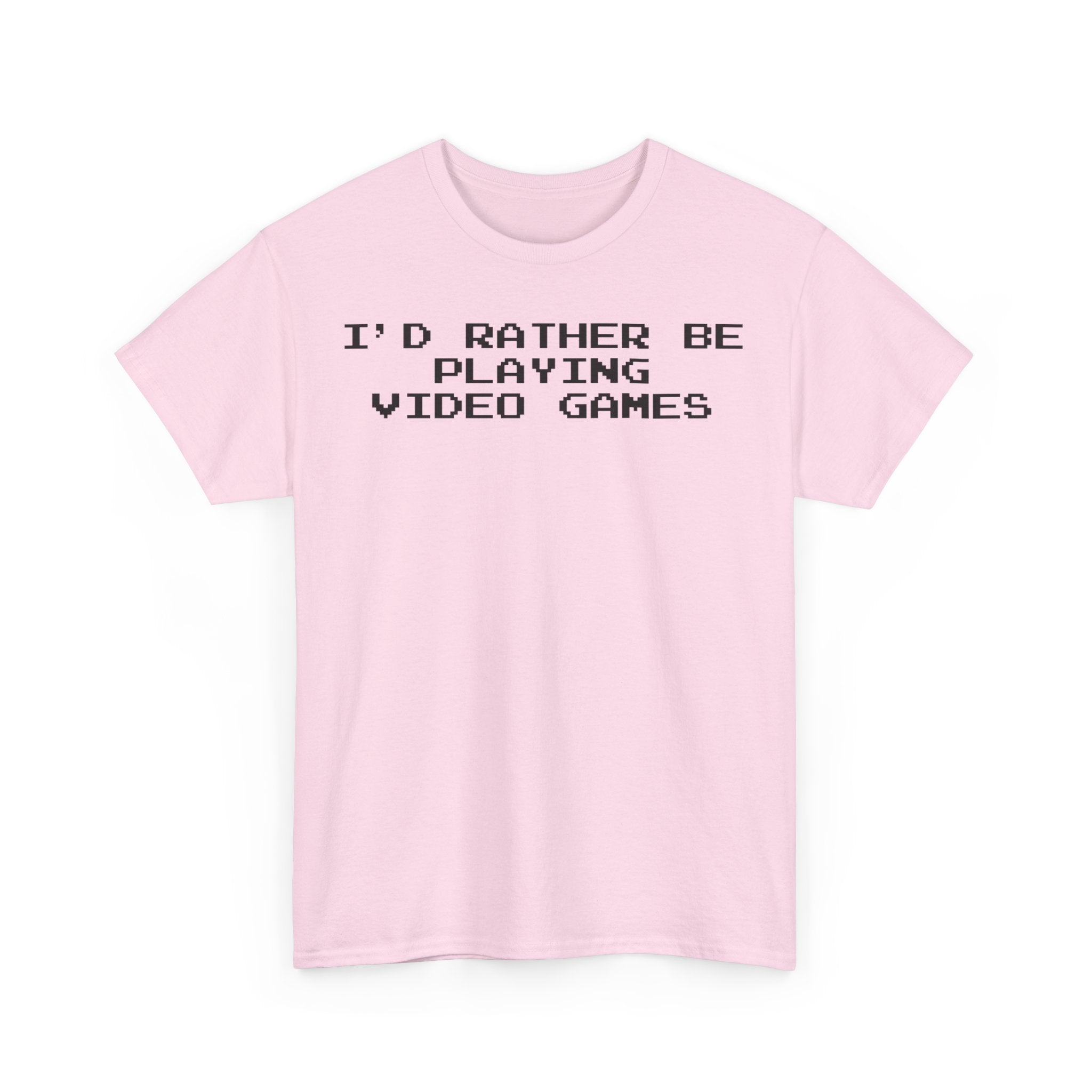 Video Games I'd Rather Be Playing Unisex Heavy Cotton Tee Shirt Tshirt T-shirt Gamer Gift For Him Her Game Cup Cups Mugs Birthday Christmas Valentine's Anniversary Gifts