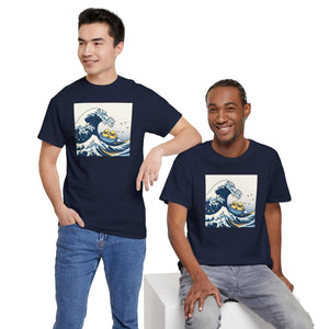 The Great Duck Off Kanagawa Wave T-shirt Unisex Heavy Cotton Tee Gift For Him Gift For Her Cute Japanese Couple Shirt Tshirt