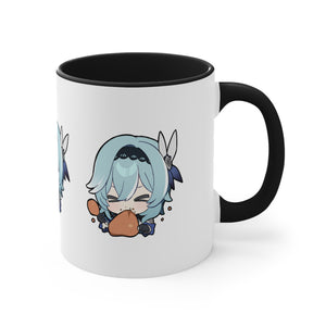 Eula Genshin Impact Accent Coffee Mug, 11oz Cups Mugs Cup Gift For Gamer Gifts Game Anime Fanart Fan Birthday Valentine's Christmas