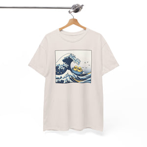 The Great Duck Off Kanagawa Wave T-shirt Unisex Heavy Cotton Tee Gift For Him Gift For Her Cute Japanese Couple Shirt Tshirt