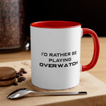 Load image into Gallery viewer, Overwatch I&#39;d Rather Be Playing Coffee Mug, 11oz Cups Mugs Cup Gamer Gift For Him Her Game Cup Cups Mugs Birthday Christmas Valentine&#39;s Anniversary Gifts
