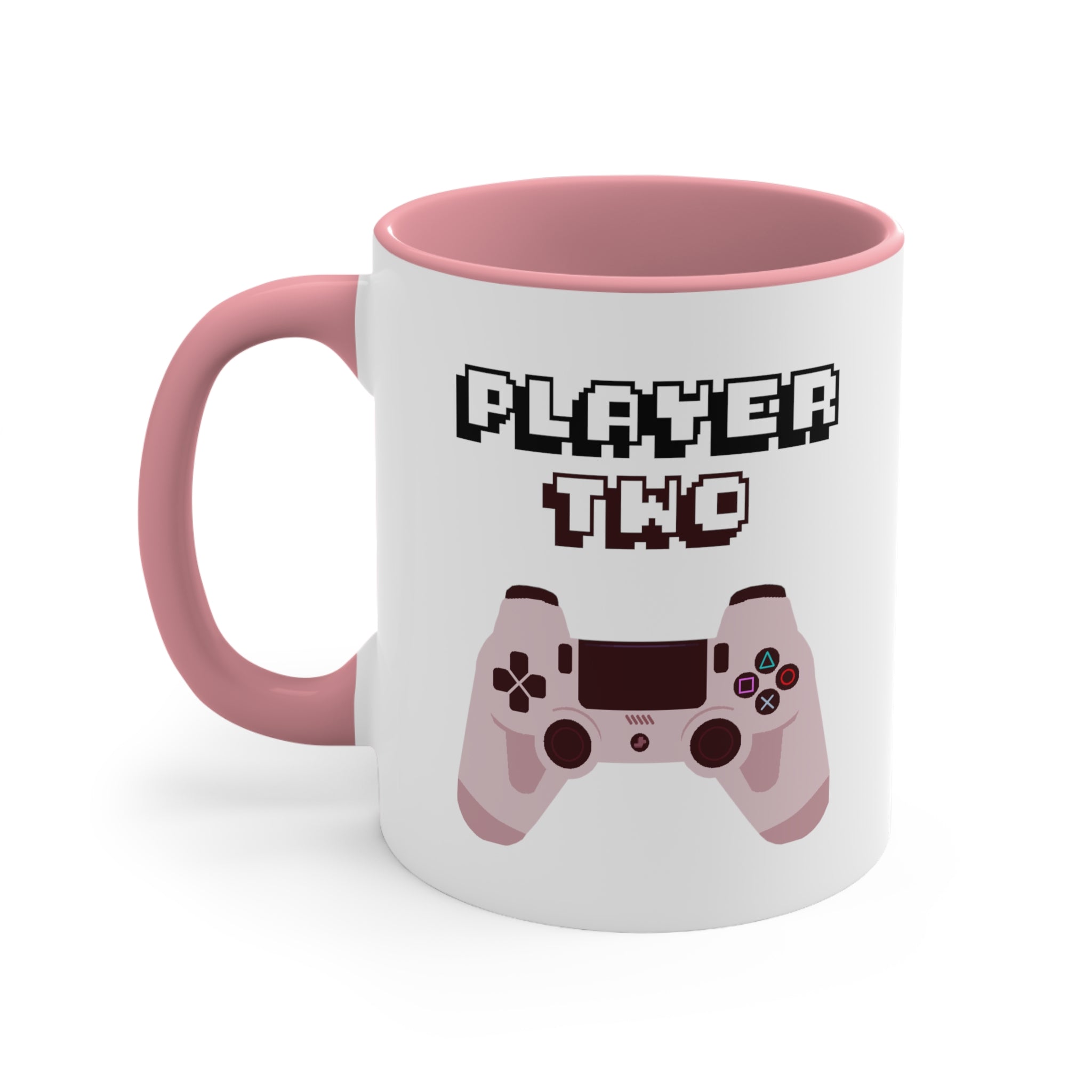 Player Two Accent Coffee Mug, 11oz