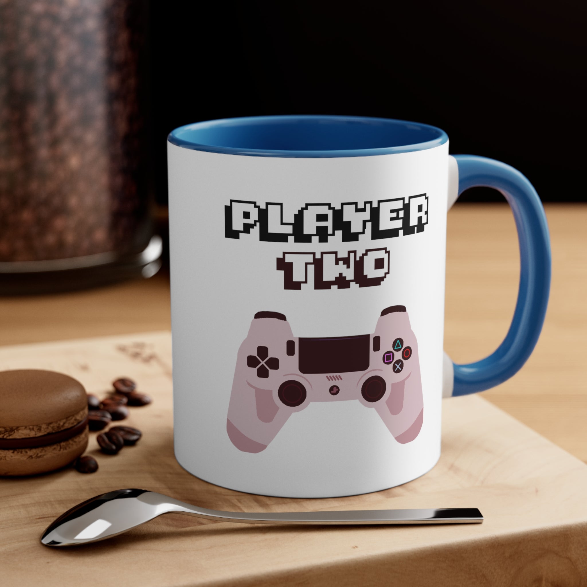 Player Two Accent Coffee Mug, 11oz