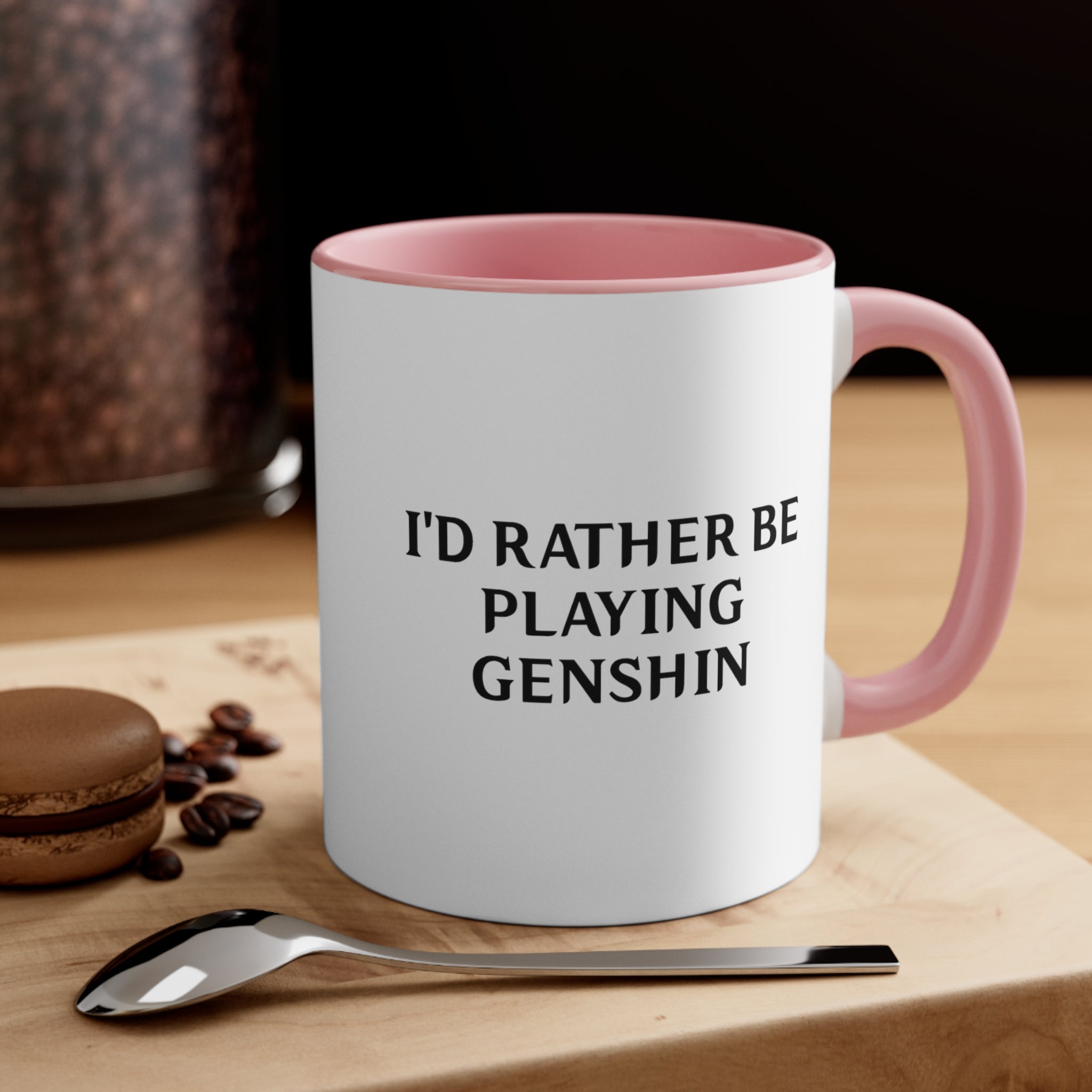 Genshin Impact I'd Rather Be Playing Coffee Mug, 11oz Cups Mugs Cup Gamer Gift For Him Her Game Cup Cups Mugs Birthday Christmas Valentine's Anniversary Gifts