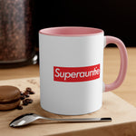 Load image into Gallery viewer, Superauntie Accent Coffee Mug, 11oz super Inspired Funny Auntie Aunt Appreciation Gift For Aunties Aunts Thank You Thankful Birthday Christmas
