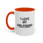 Load image into Gallery viewer, I Love My Girlfriend Coffee Mug — Romantic Black-Handle 11oz &amp; 15oz Gift
