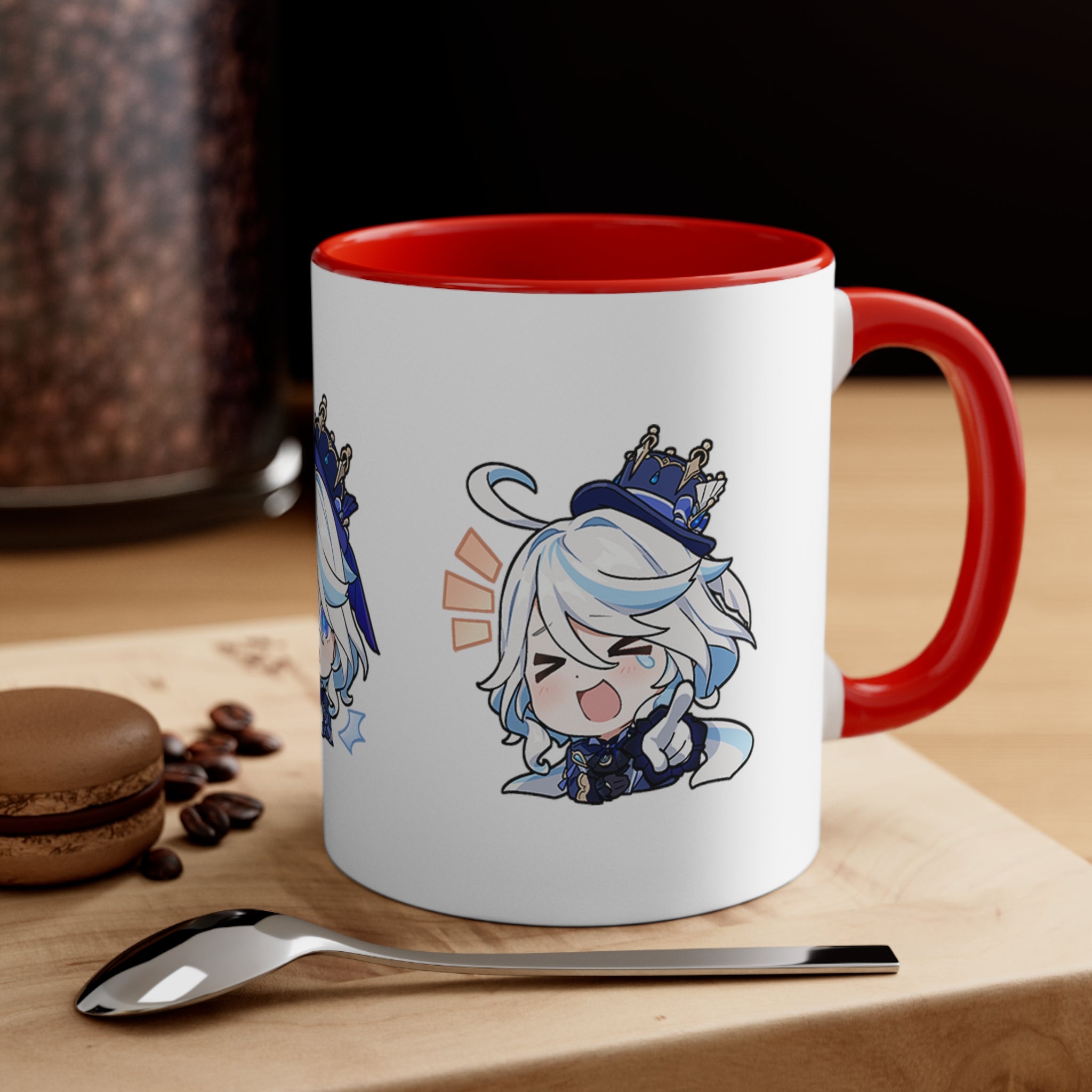 Furina Genshin Impact Accent Coffee Mug, 11oz Cups Mugs Cup Gift For Gamer Gifts Game Anime Fanart Fan Birthday Valentine's Christmas