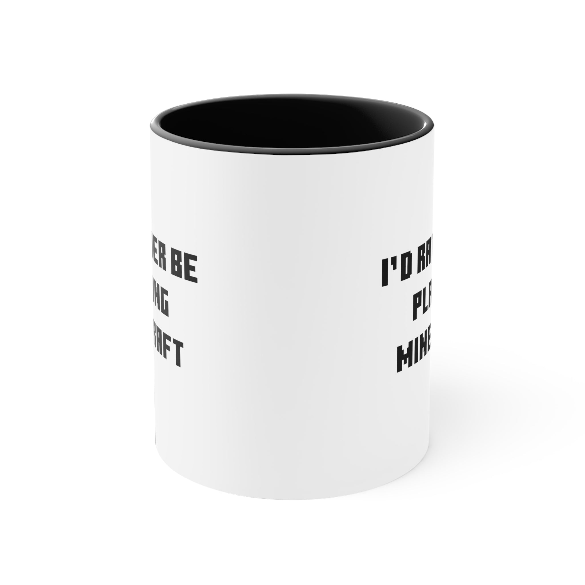 Mine craft I'd Rather Be Playing Accent Coffee Mug, 11oz Gamer Gift For Him Her Game Cup Cups Mugs Birthday Christmas Valentine's Anniversary Gifts