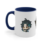 Load image into Gallery viewer, Xiao Genshin Impact Accent Coffee Mug, 11oz Cups Mugs Cup Gift For Gamer Gifts Game Anime Fanart Fan Birthday Valentine&#39;s Christmas
